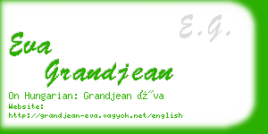 eva grandjean business card